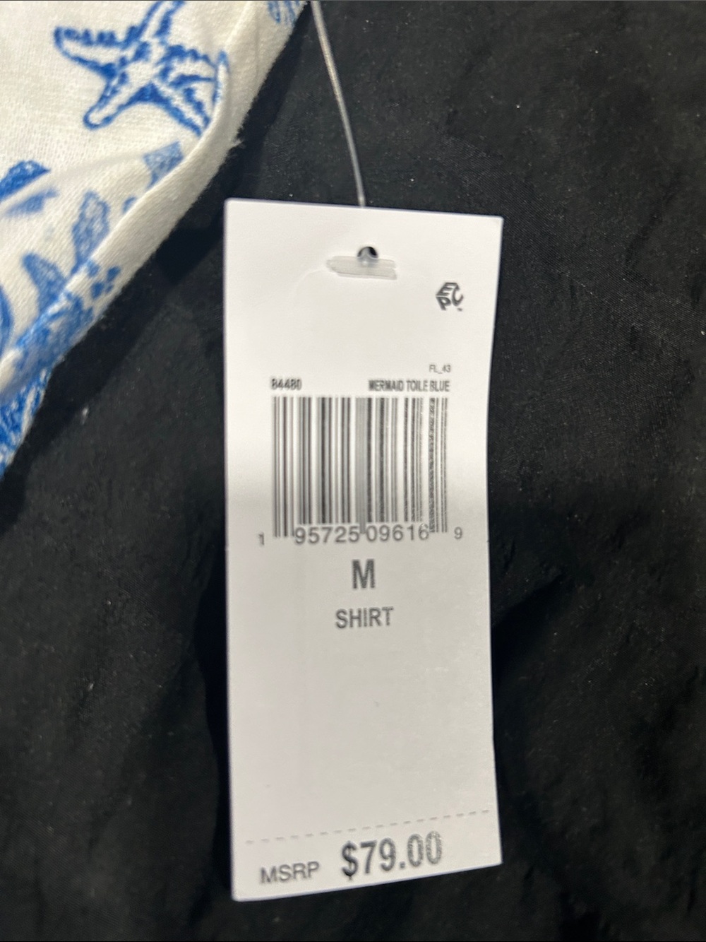 Avec Les Filles Blue and White Nautical Print Peplum Camisole - Picture 4 of 6